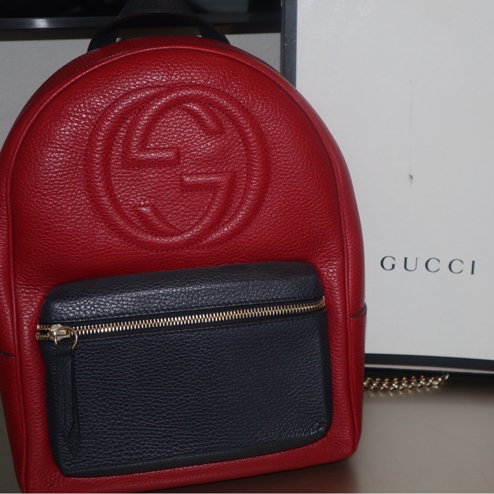 Red Gucci Backpack